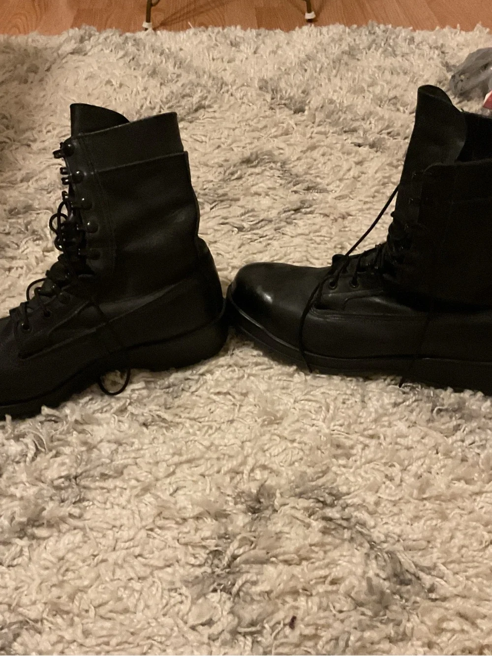 Vibram Men's Black Lace-Up Tactical Boots